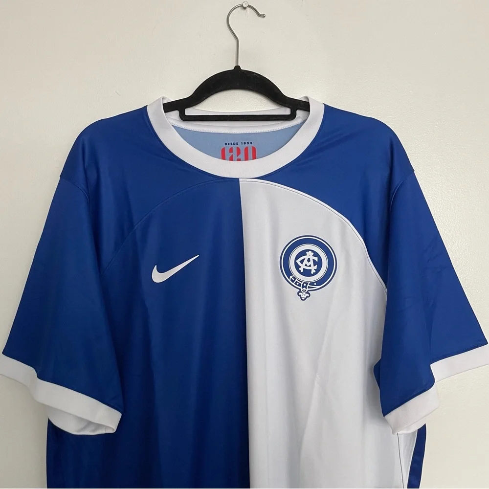 Men’s Nike Atletico Madrid Away Jersey Blue Size XXL